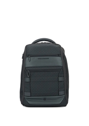 PIQUADRO logo-plaque backpack - Green