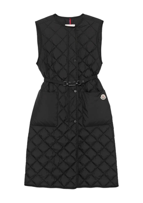 Moncler quilted belted vest - Black