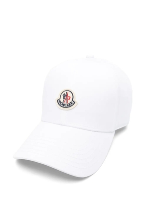 Moncler logo-patch baseball cap - White