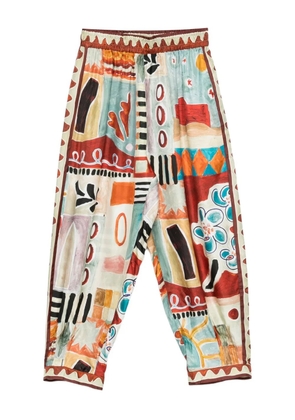 ALEMAIS Michelle elasticated-waisband trousers - Neutrals