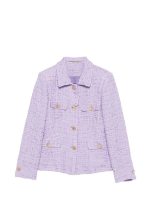 Tagliatore buttoned flap jacket - Purple