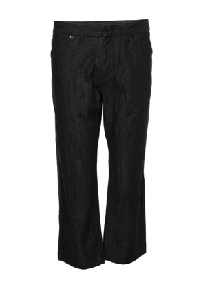 Emporio Armani Pre-Owned side-pocket denim trousers - Black
