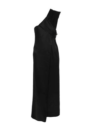 Nanushka twisted-neckline dress - Black