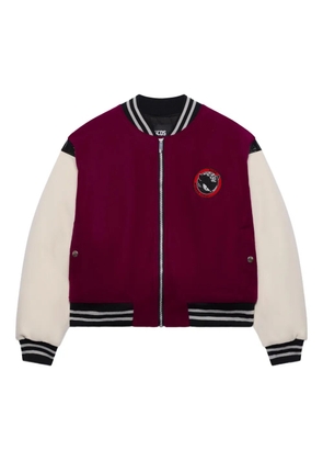 GCDS patch-motif bomber jacket - Red