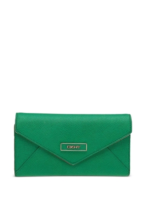 DKNY Vintage envelope leather wallet - Green