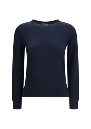 Loro Piana Piuma crew-neck sweater - Blue