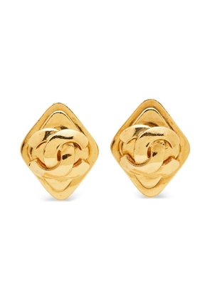CHANEL Pre-Owned logo-detail earrings - Gold