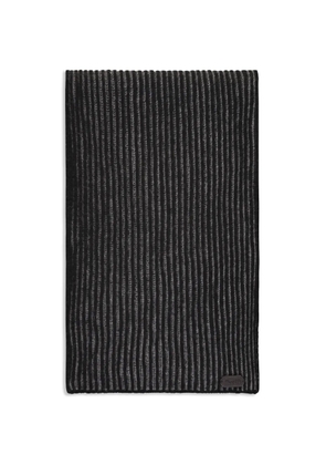 Moorer striped scarf - Grey