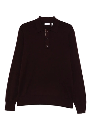 Burberry buttoned polo shirt - Red