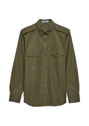 Prada cotton poplin shirt - Green