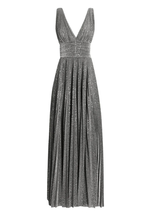 Dolce & Gabbana plissé-effect gown - Silver