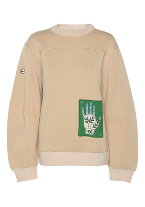 Chloé Pre-Owned graphic-patch sweatshirt - Neutrals