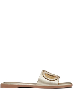 Valentino Garavani VLogo cut-out sandals - Gold