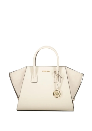 Michael Kors Avril leather top-zip tote bag - Neutrals