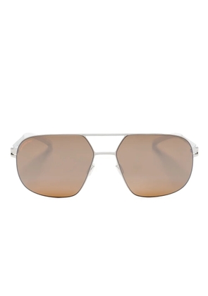 Mykita Angus pilot-frame sunglasses - Silver