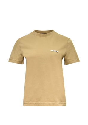 Jacquemus logo-patch T-shirt - Brown
