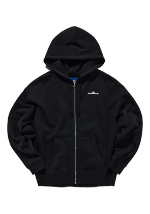 Awake NY crown-logo zip-up hoodie - Black