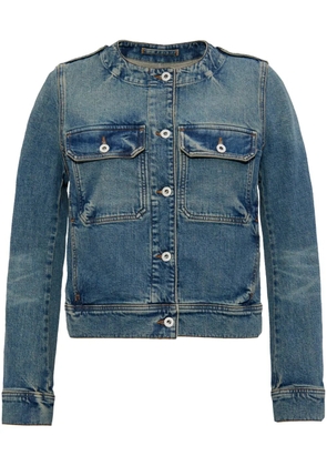 Kenzo collarless denim jacket - Blue