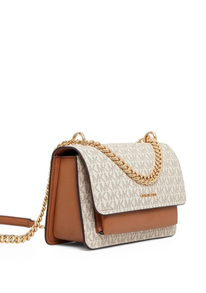 Michael Kors monogram chain-strap shoulder bag - Neutrals