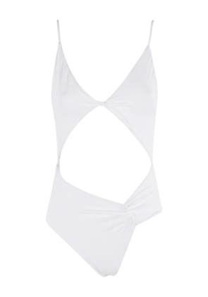 Federica Tosi twist-cutout swimsuit - White