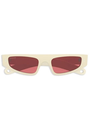 Gucci Eyewear tinted cat-eye sunglasses - White