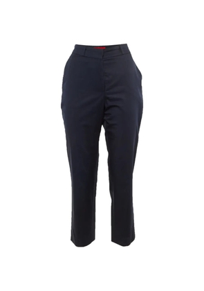 Carolina Herrera Vintage belt-loop zip-fastening trousers - Blue