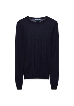 Prada cashmere and silk crew-neck sweater - Blue