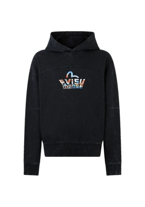 Moose Knuckles x Evisu printed hoodie - Black