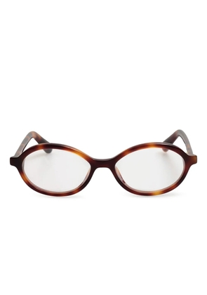 Jacquemus oval-frame glasses - Brown