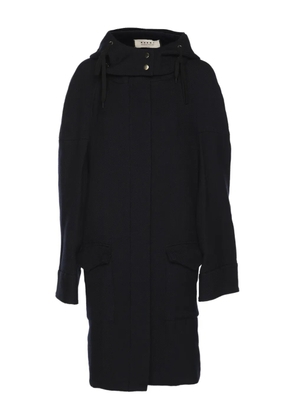 Marni Pre-Owned hooded pocket trench coat - Blue