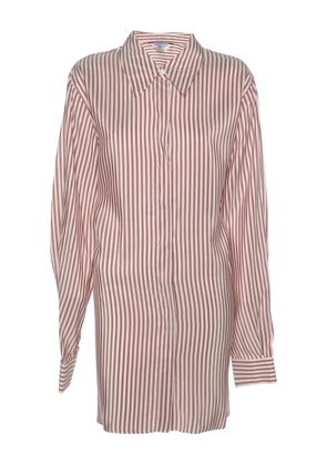 Marina Rinaldi striped silk shirt - Red