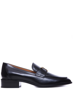 Tod's T plaque loafers - Black