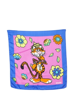 Moschino Pre-Owned graphic-print scarf - Pink