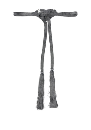 Forte Forte knotted tassel belt - Grey