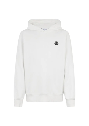 Philipp Plein logo-detail hoodie - Neutrals