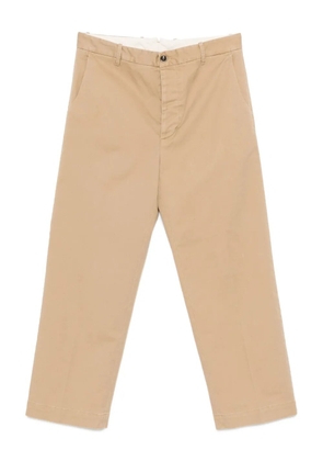 Nine In The Morning button-fly cotton trousers - Brown