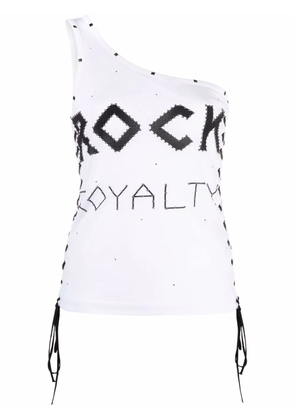 Stella McCartney studded one-shoulder vest top - White