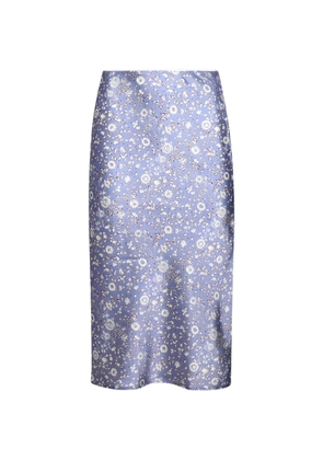 TROPIC OF C floral-pattern midi skirt - Purple