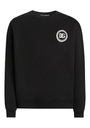 Dolce & Gabbana logo patch sweatshirt - Black