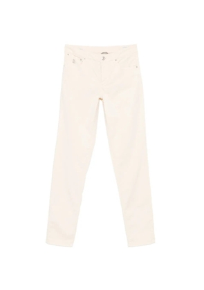 Brunello Cucinelli logo-embroidered trousers - Yellow