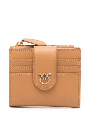 PINKO Love Birds-plaque wallet - Brown