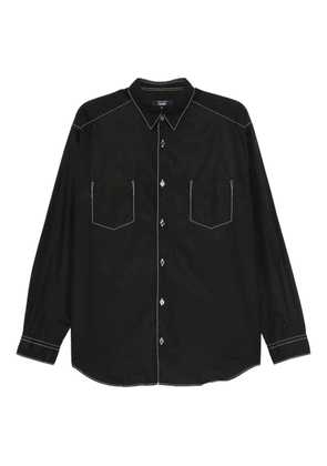 Comme des Garçons Homme contrast-stitch long-sleeve shirt - Black