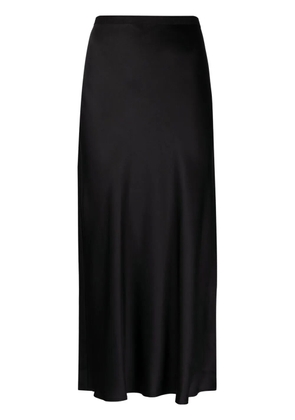 ANINE BING Bar fluted silk skirt - Black