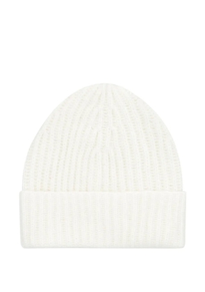 Malo ribbed beanie hat - White
