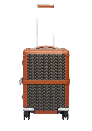 Goyard Pre-Owned Goyardine canvas trolley suitcase - Brown