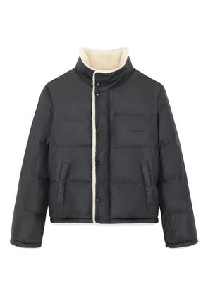 Saint Laurent puff down shearling-lined jacket - Black