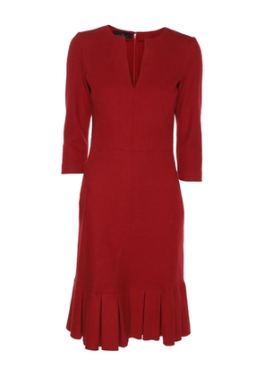 Carolina Herrera Vintage wool midi dress - Red