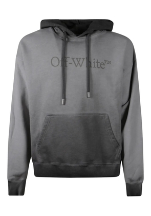 Off-White logo-print hoodie - Grey