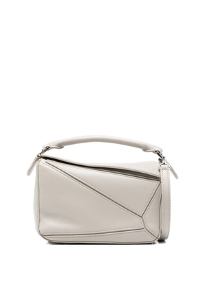 LOEWE mini Featherlight Puzzle calfskin cross body bag - Grey