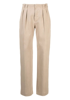 Brunello Cucinelli Tinto pleated boyfriend jeans - Brown